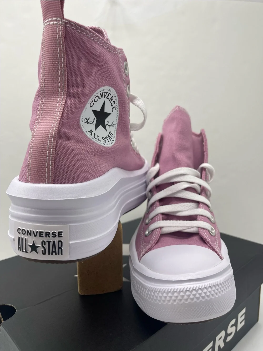 Converse CTAS MOVE HI CLIFFSIDE ROSE/WHITE/BLACK A13128C Platform Sneakers